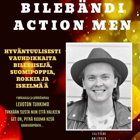 Bilebändi Tampere, esiintyjä juhliin, keikkatilaukset tapahtumiin Action Men